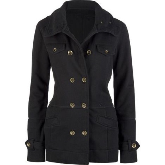 Hurley Jackets & Blazers - Hurley- Black Winchester Peacoat